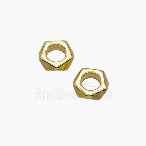 Copper Bead, Gold Plated
