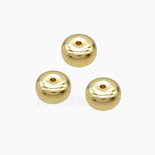 Copper Bead Pave Zircon, Gold Plated