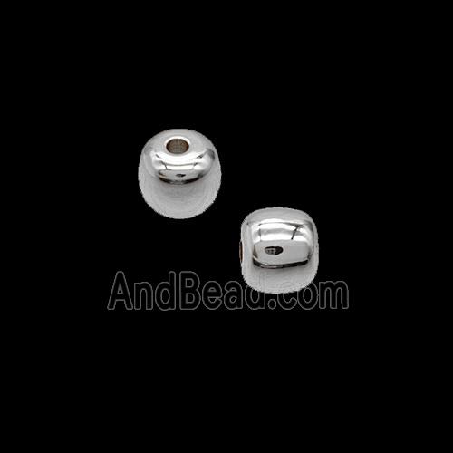 Copper Bead Pave Zircon, Gold Plated