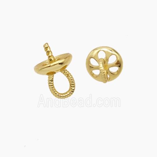 Copper Bead, Gold Plated