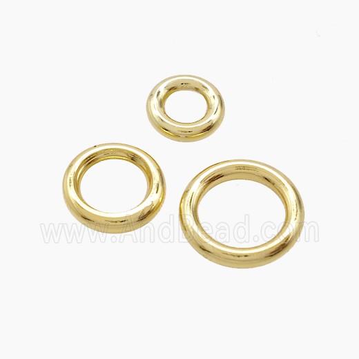 Copper Rings Connector Gold Plated