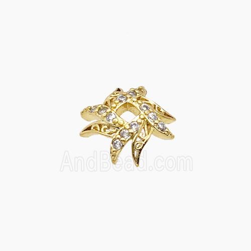 Copper Bead Caps, Gold Plated