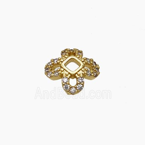 Copper Bead Caps, Gold Plated
