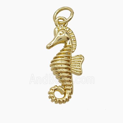 Copper Pendant Pave Zircon, Gold Plated