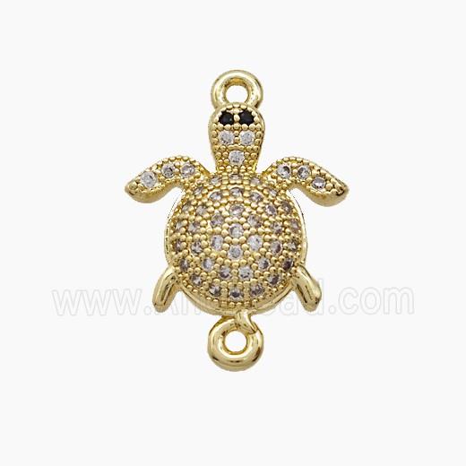 Copper Pendant Pave Zircon, Gold Plated