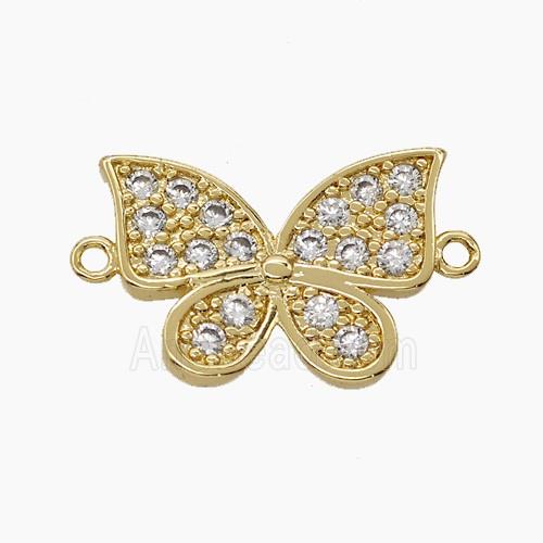 Copper Pendant Pave Zircon, Gold Plated
