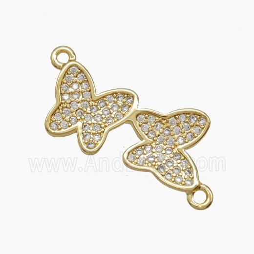 Copper Pendant Pave Zircon, Gold Plated