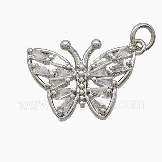 Copper Pendant Pave Zircon, Gold Plated