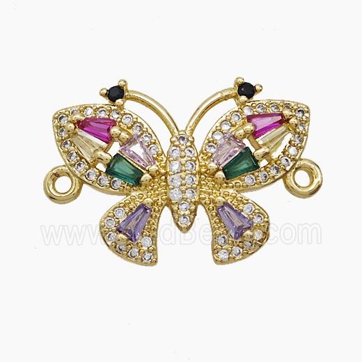 Copper Pendant Pave Zircon, Gold Plated