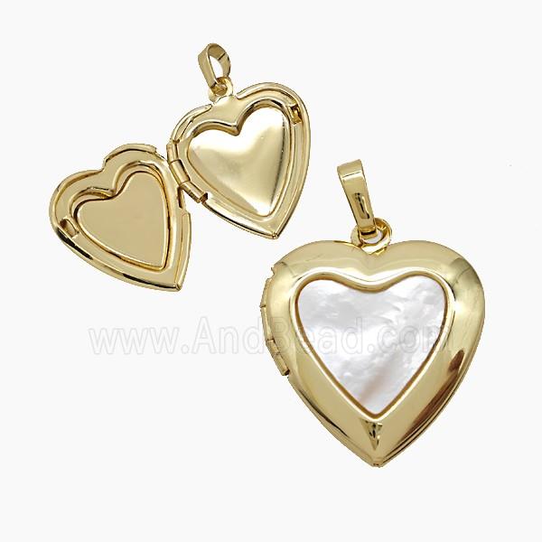 Copper Pendant Pave Zircon, Gold Plated