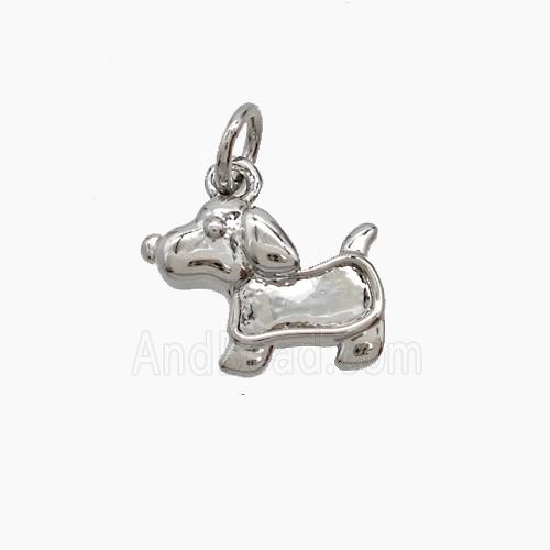 Copper Pendant Pave Zircon, Gold Plated