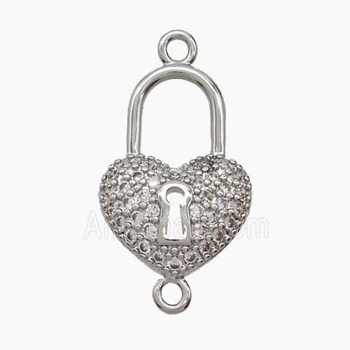 Copper Pendant Pave Zircon, Gold Plated