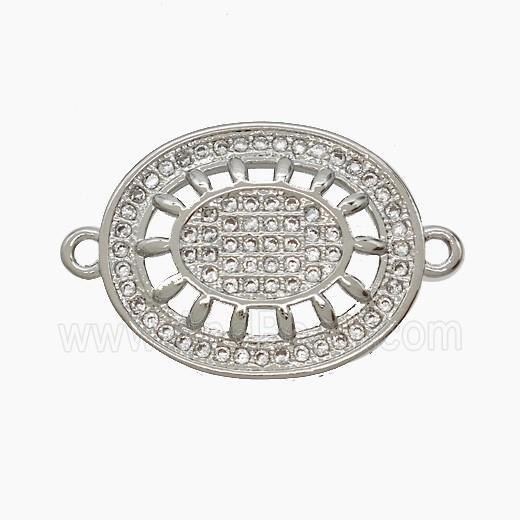Copper Pendant Pave Zircon, Gold Plated