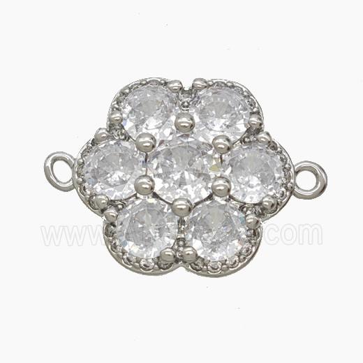 Copper Pendant Pave Zircon, Gold Plated