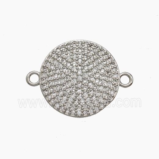 Copper Pendant Pave Zircon, Gold Plated