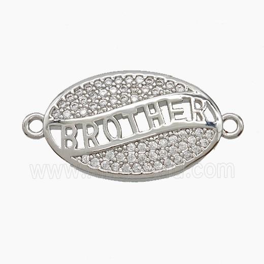 Copper Pendant Pave Zircon, Gold Plated