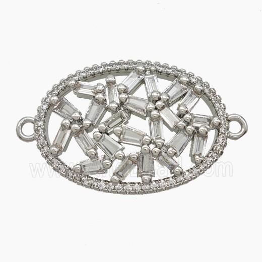 Copper Pendant Pave Zircon, Gold Plated