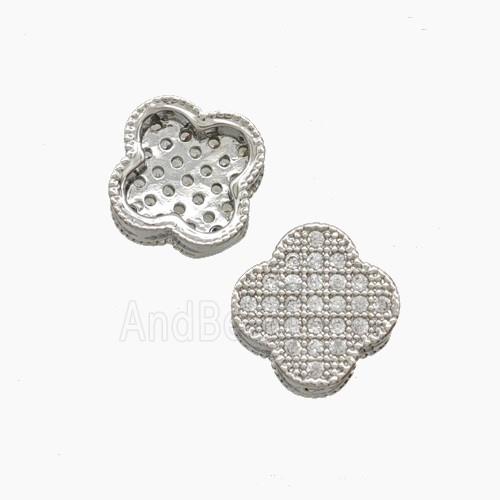 Copper Pendant Pave Zircon, Gold Plated