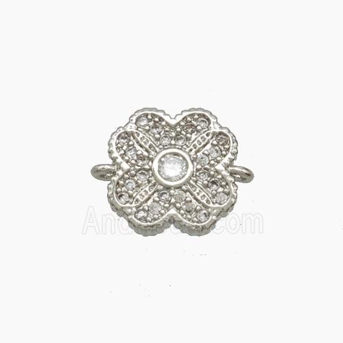 Copper Pendant Pave Zircon, Gold Plated