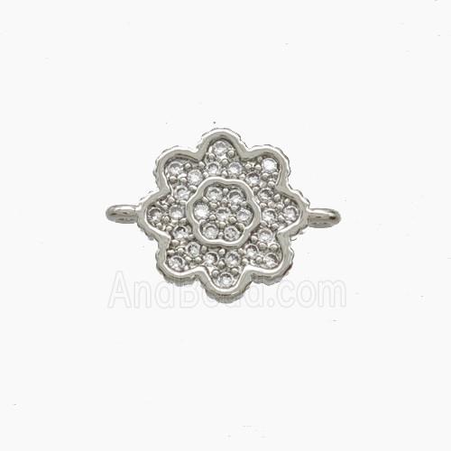 Copper Pendant Pave Zircon, Gold Plated