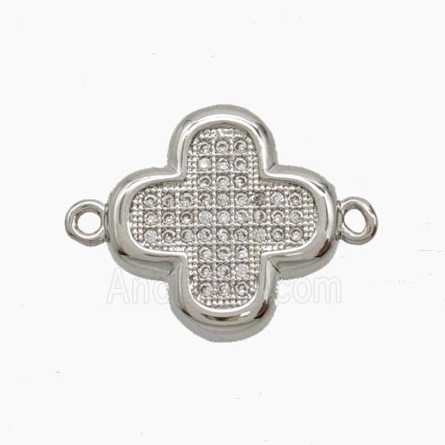 Copper Pendant Pave Zircon, Gold Plated