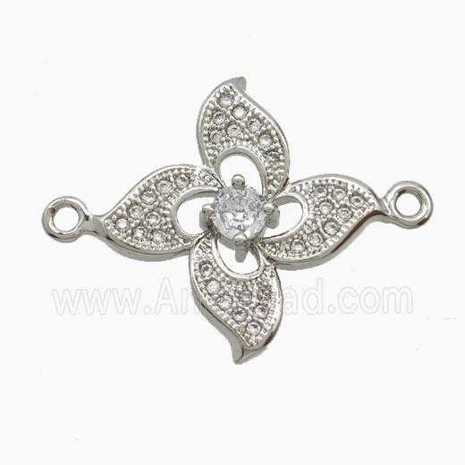 Copper Pendant Pave Zircon, Gold Plated