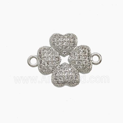 Copper Pendant Pave Zircon, Gold Plated