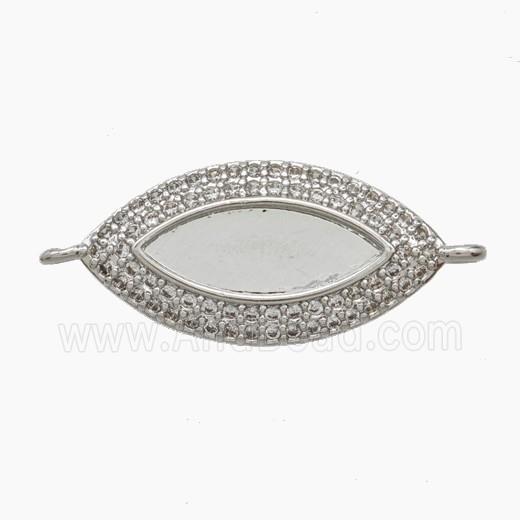 Copper Pendant Pave Zircon, Gold Plated