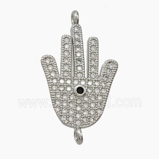 Copper Pendant Pave Zircon, Gold Plated