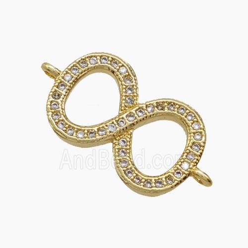 Copper Pendant Pave Zircon, Gold Plated