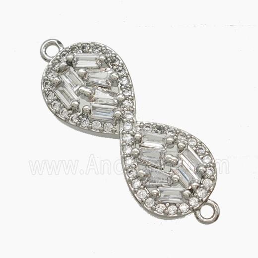 Copper Pendant Pave Zircon, Gold Plated