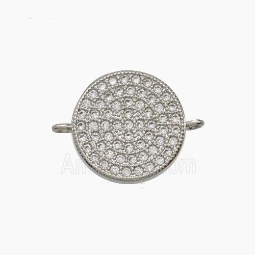 Copper Pendant Pave Zircon, Gold Plated