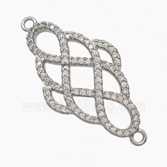 Copper Pendant Pave Zircon, Gold Plated