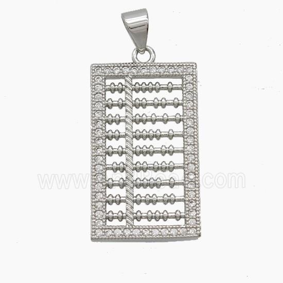 Copper Pendant Pave Zircon, Gold Plated