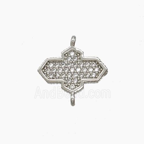 Copper Pendant Pave Zircon, Gold Plated