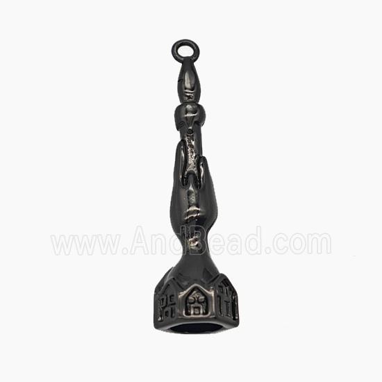 Halloween Candler Copper Pendant Black Plated