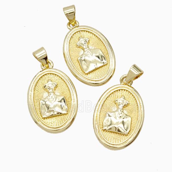 Copper Jose Pendant 18K Gold Plated