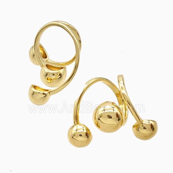 Copper Rings 18K Gold Plated