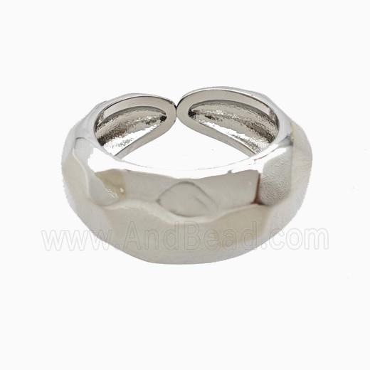 Copper Rings Platinum Plated