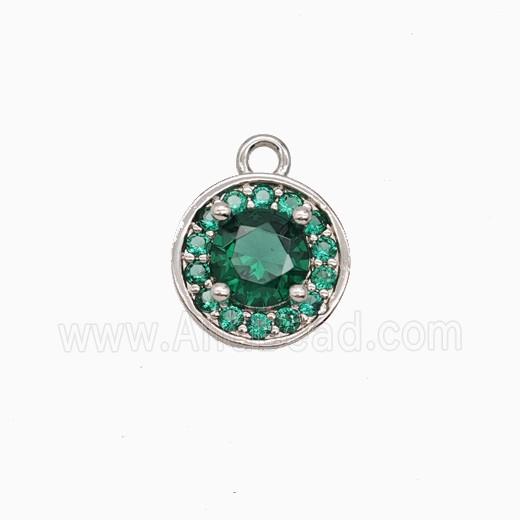 Copper Sun Pendant Pave Zirconia Crystal Glass Platinum Plated