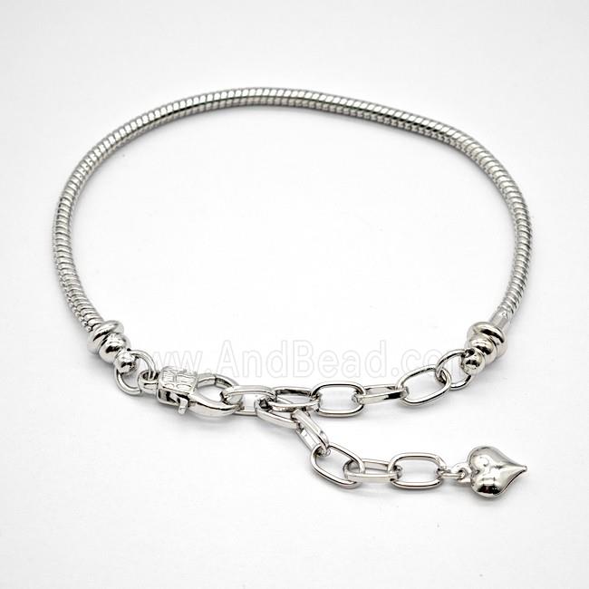 Copper Bracelet Adjustable Platinum Plated