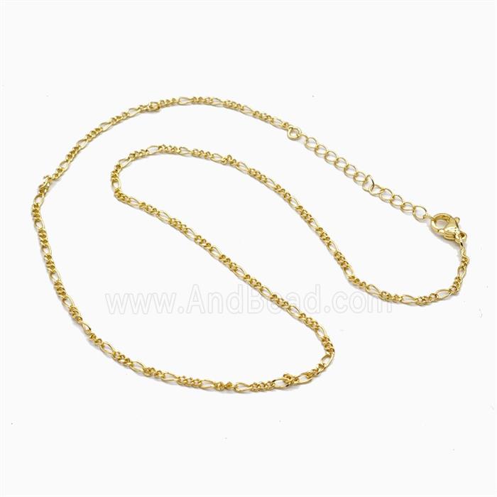 Copper Necklace Chain Gold Plated