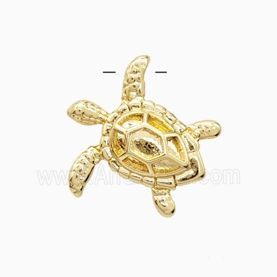 Copper Tortoise Pendant 18K Gold Plated
