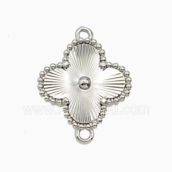 Copper Clover Connector Platinum Plated