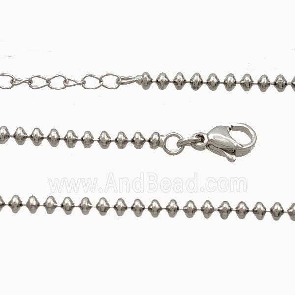 Copper Necklace Chain Platinum Plated