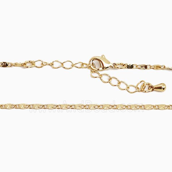 Copper Necklace Chain Gold Plated