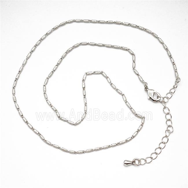 Copper Necklace Chain Platinum Plated