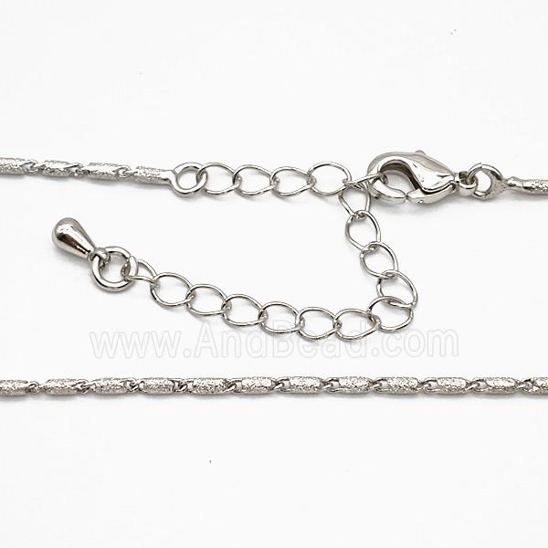 Copper Necklace Chain Platinum Plated