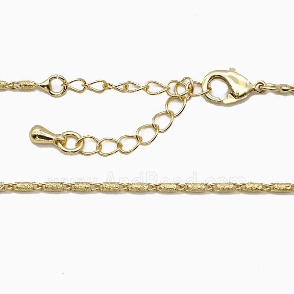 Copper Necklace Chain Gold Plated