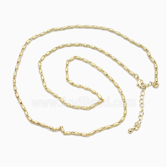 Copper Necklace Chain Gold Plated